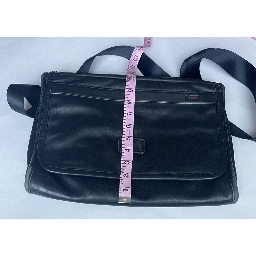 Vintage Tumi‎ Men's Leather Laptop Briefcase Black Business Travel Bag 92112DH